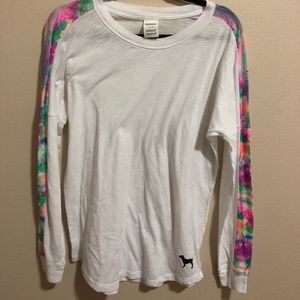 PINK Oversized Long Sleeve Tee